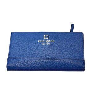 Kate‎ Spade New York Leather Wallet With Zip Pocket & Card Slots
